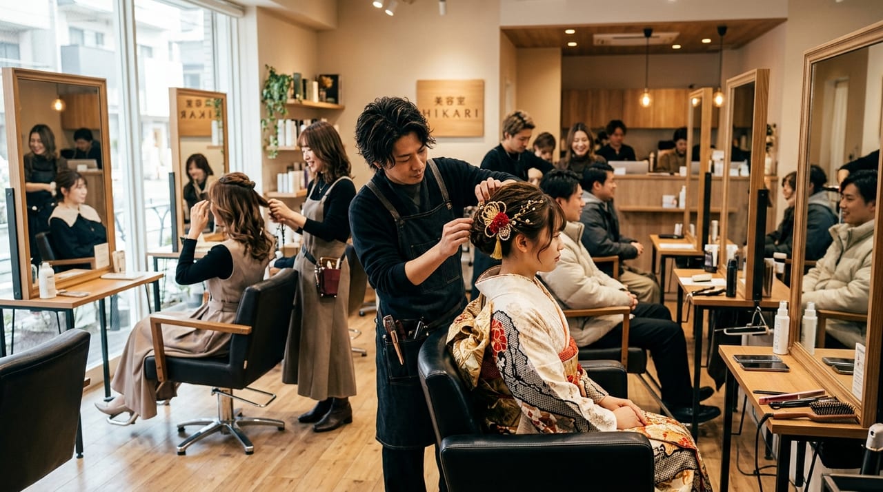 お正月・初詣のヘアアレンジガイド｜和装・洋装別スタイルと年末の美容室準備のポイント のメインビジュアル