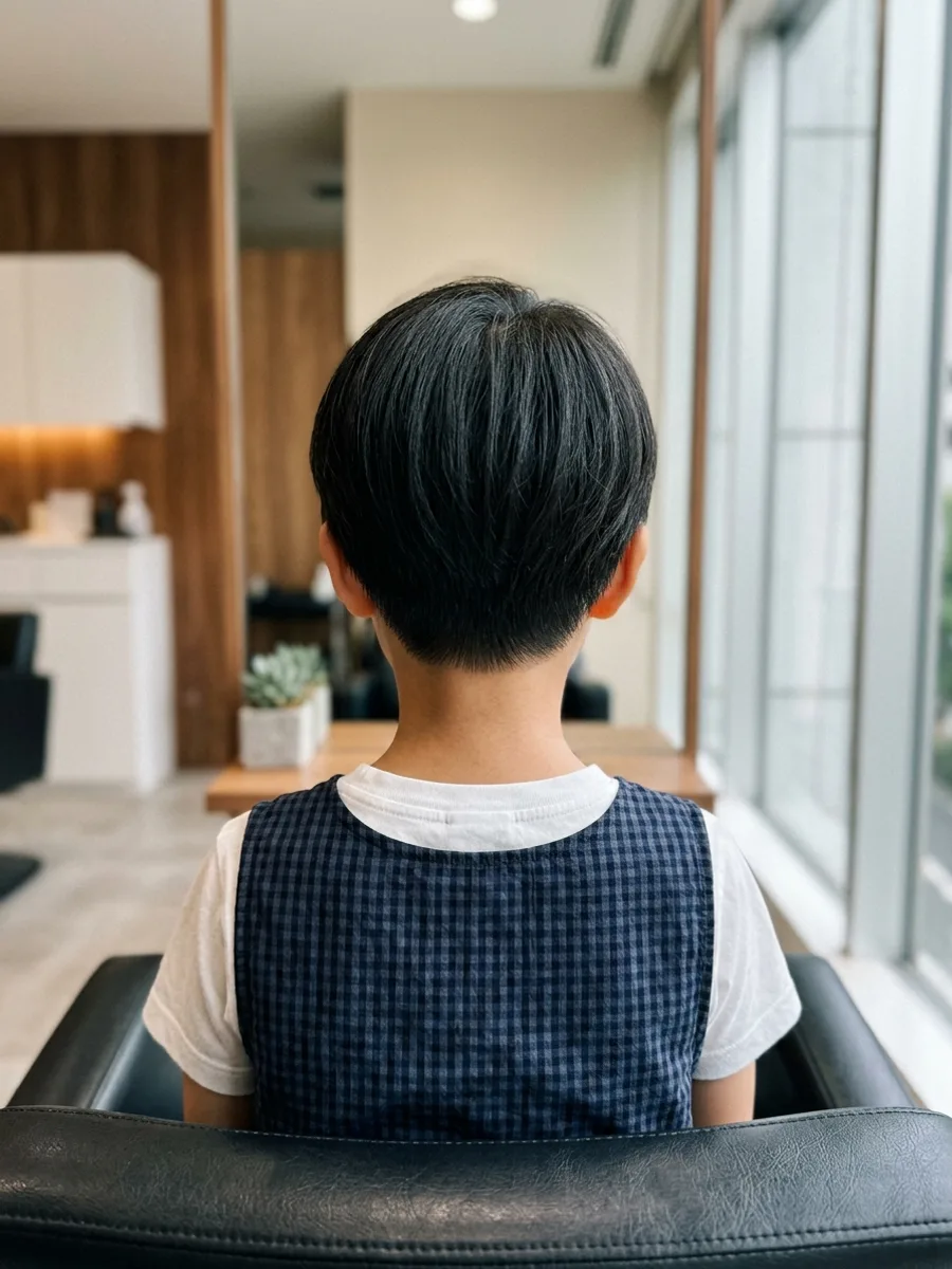 名取 コスタヘアー キッズショートカット - 後ろ姿