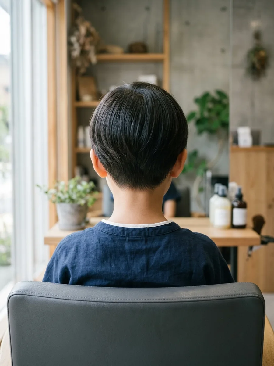 名取 コスタヘアー 子どもキュートショート - 後ろ姿