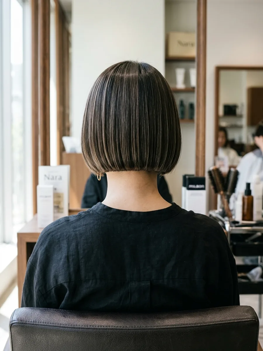 多賀城 コスタヘアー 大人ツヤボブ エイジングケアカラー - 後ろ姿