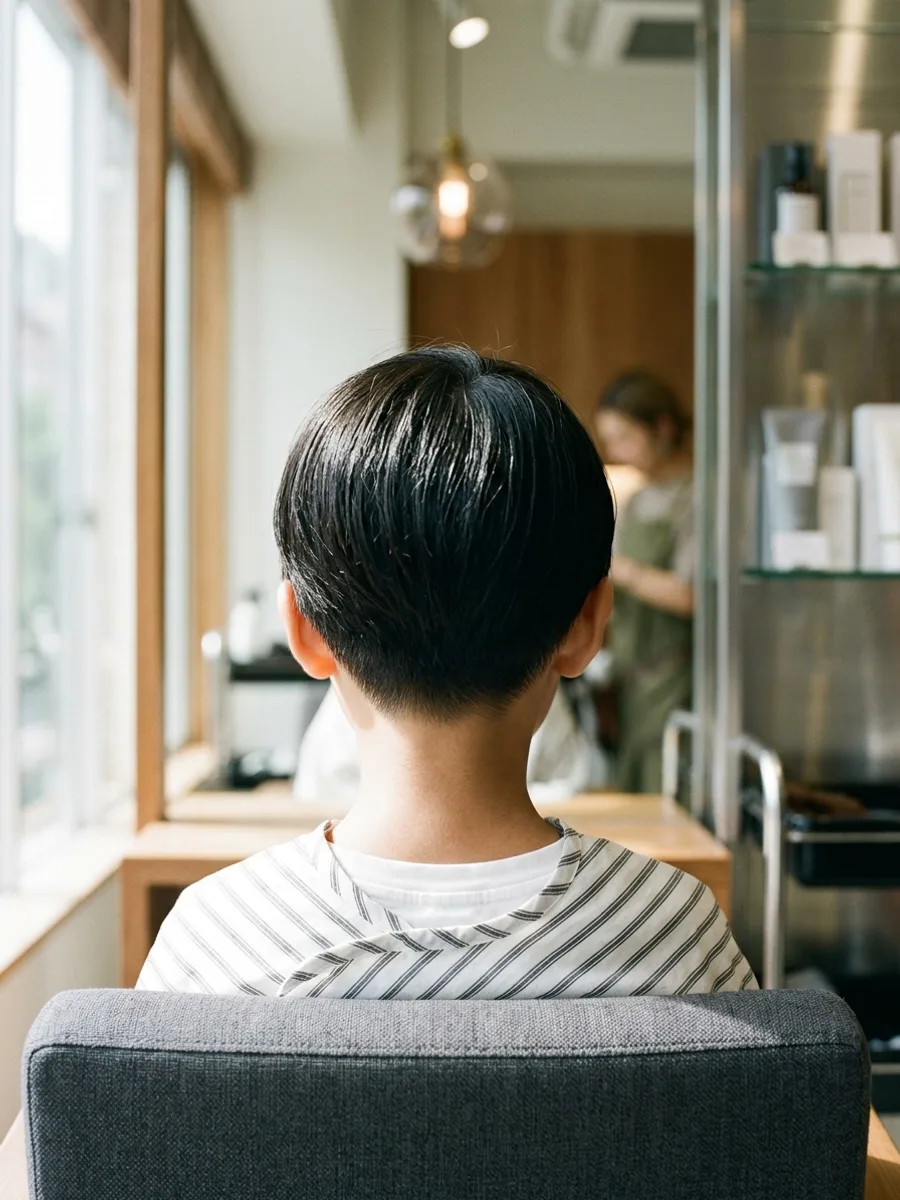 名取 コスタヘアー キッズショートスタイル - 後ろ姿