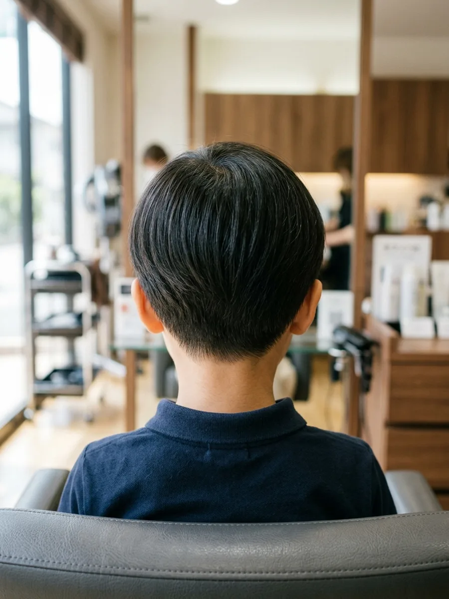 名取 コスタヘアー キッズショートスタイル - 後ろ姿