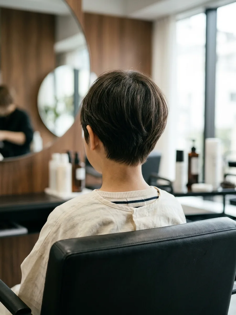 名取 コスタヘアー キッズショートヘア - 後ろ姿