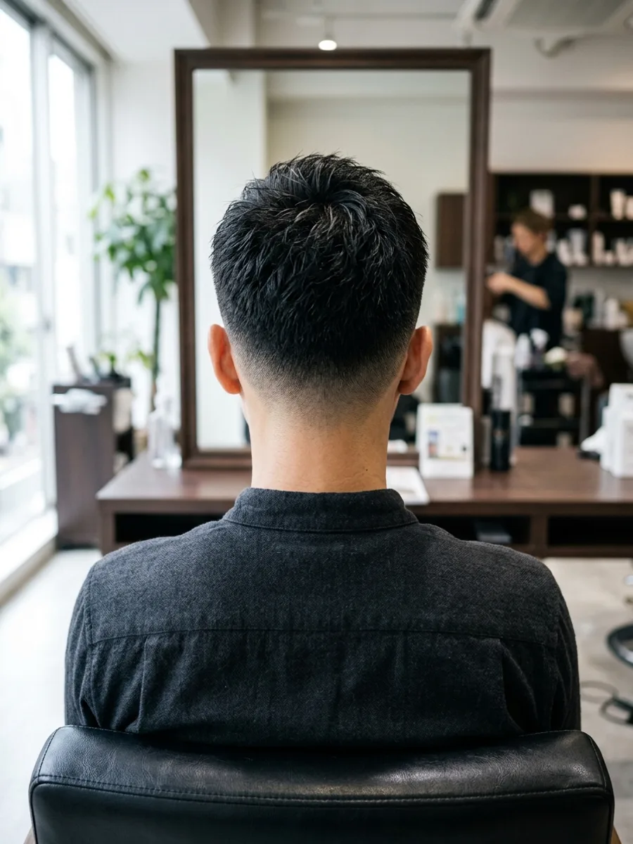 多賀城 コスタヘアー 大人クールショート - 後ろ姿