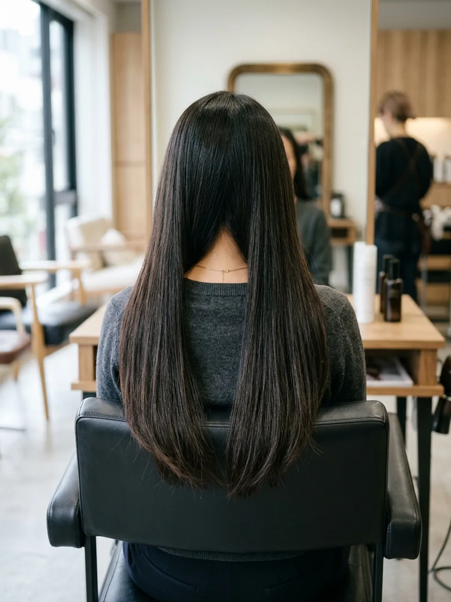 名取 コスタヘアー エアリーフェミニンロング - 後ろ姿