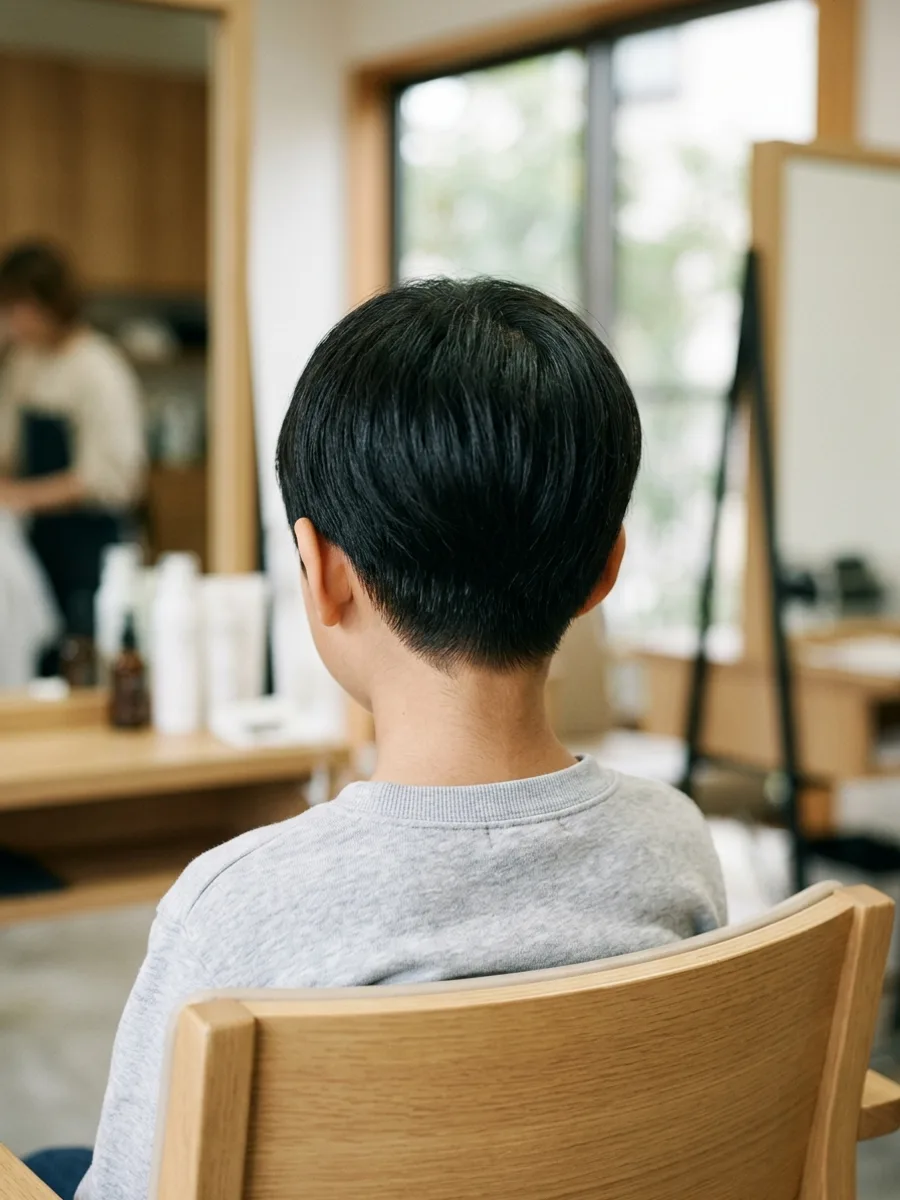 名取 コスタヘアー キッズショートヘア - 後ろ姿