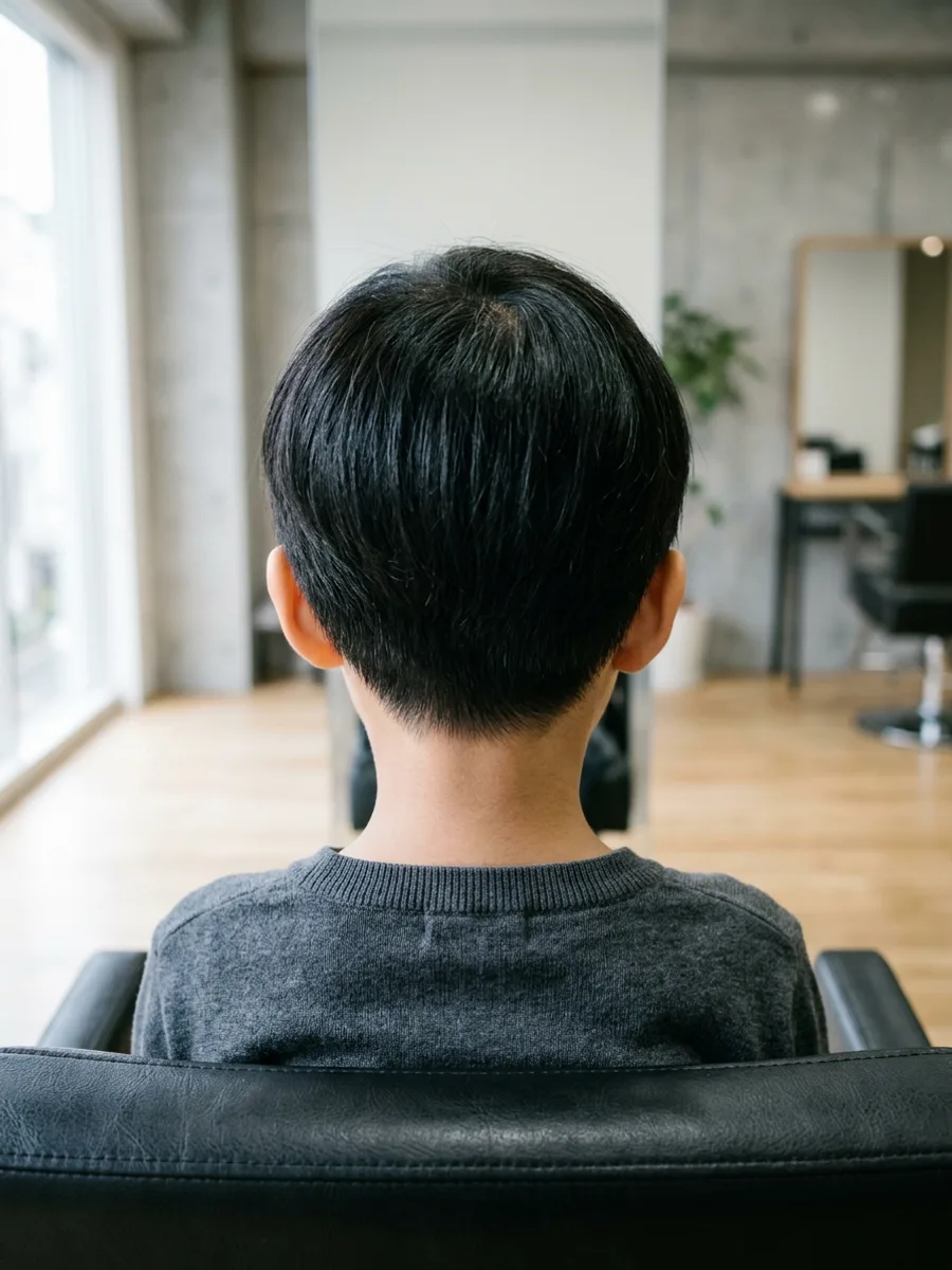 名取 コスタヘアー キッズショートスタイル - 後ろ姿
