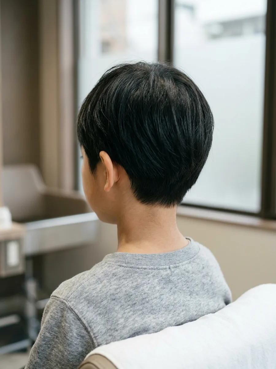 名取 コスタヘアー キッズショートヘア - 後ろ姿