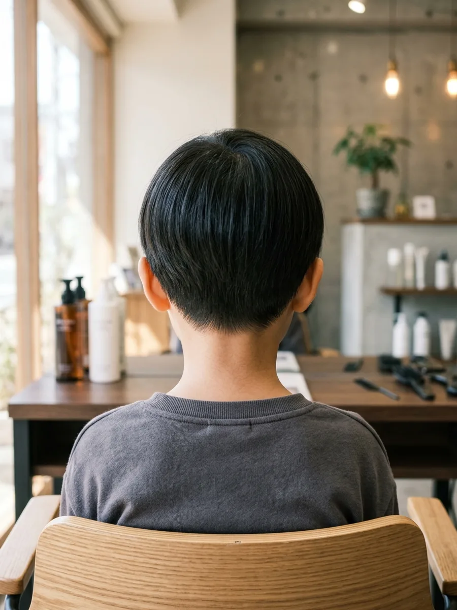 名取 コスタヘアー キッズショートスタイル - 後ろ姿