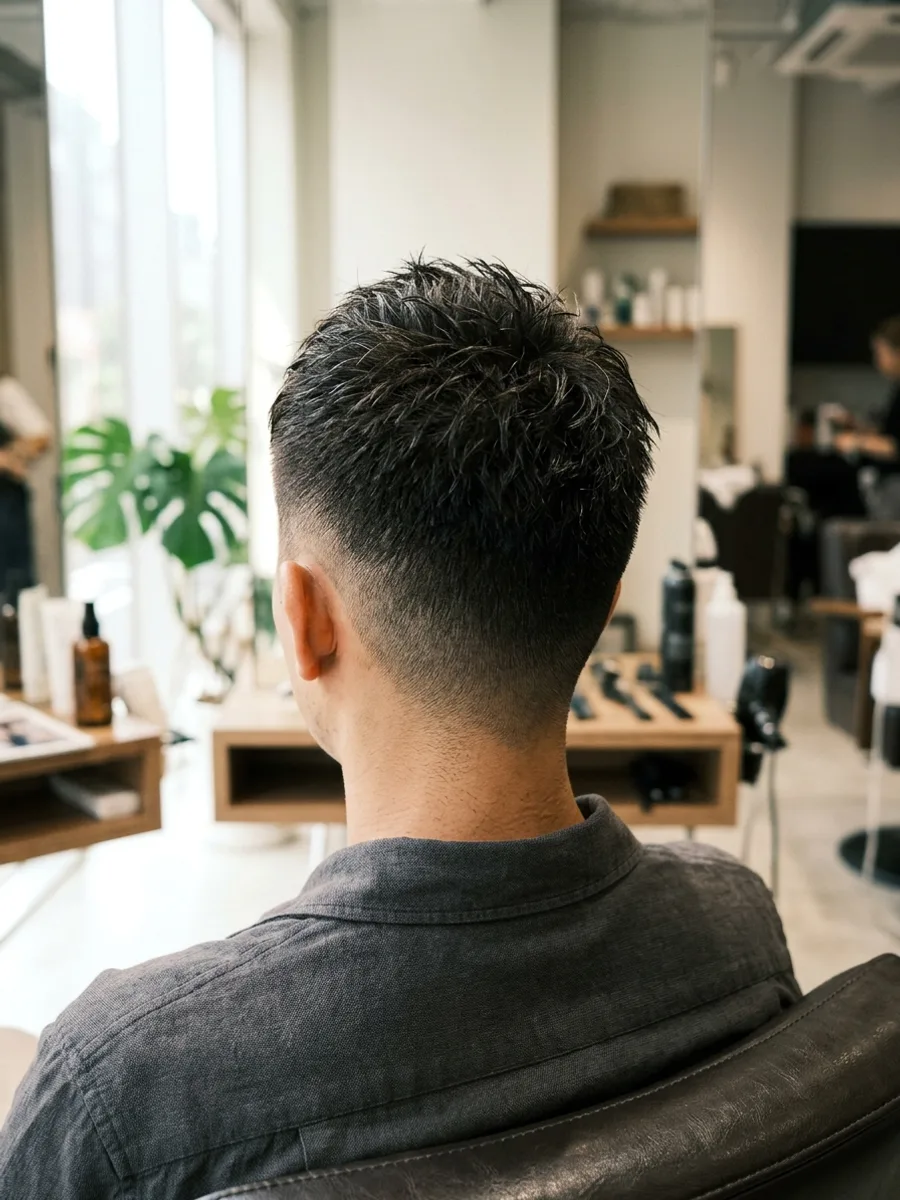 多賀城 コスタヘアー こなれフェードショート - 後ろ姿