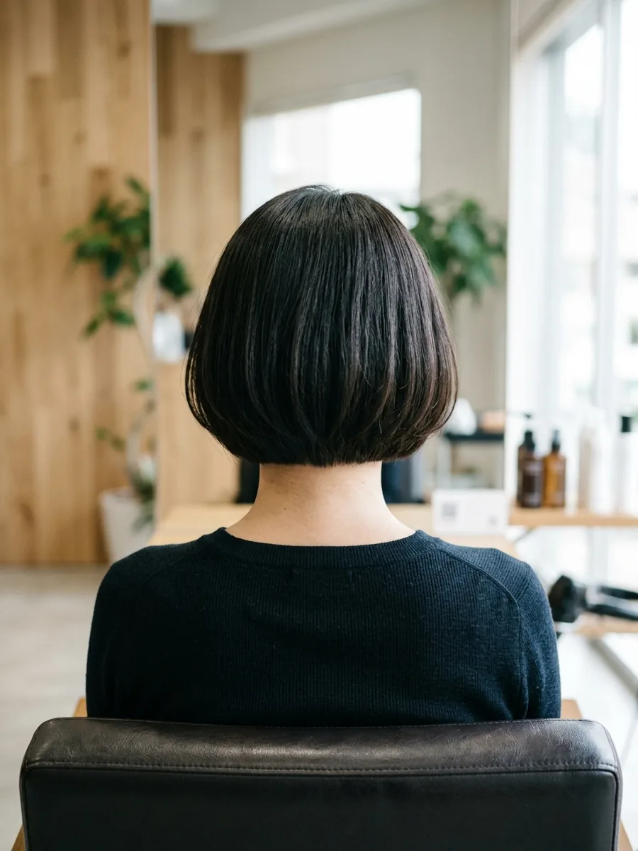 名取 コスタヘアー 大人ボブ｜頭皮ケアで叶う艶髪スタイル - 後ろ姿