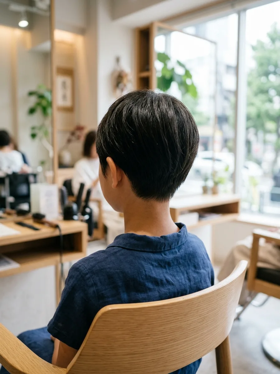 名取 コスタヘアー キッズショートヘア - 後ろ姿