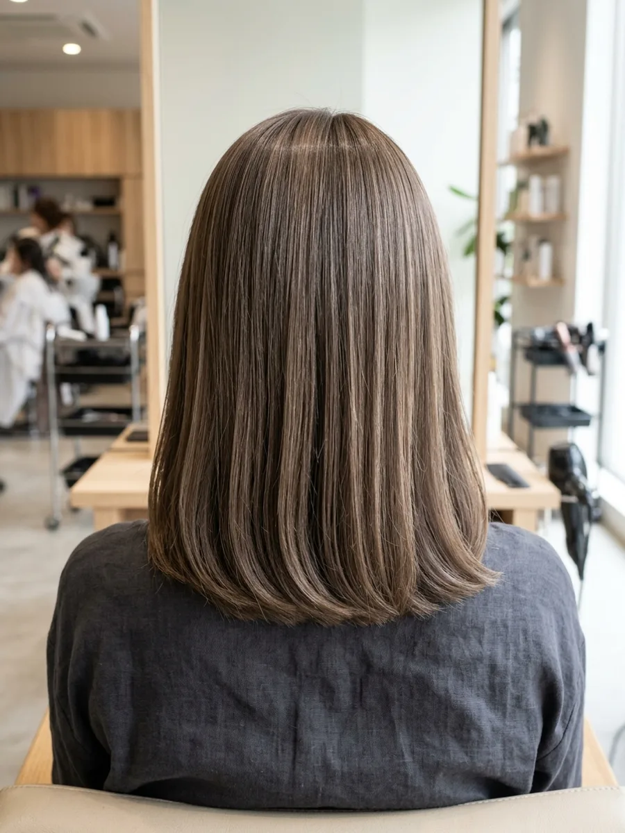 多賀城 コスタヘアー ツヤ感ミディアムエイジングカラー - 後ろ姿