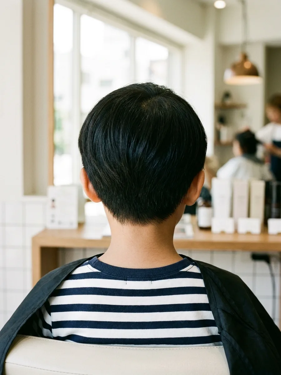 名取 コスタヘアー キッズショートヘア - 後ろ姿
