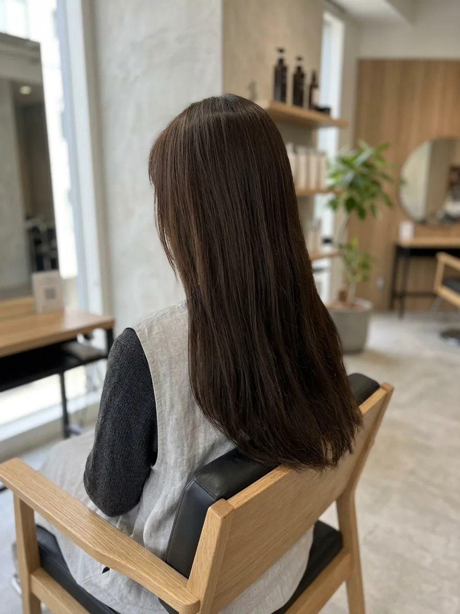名取 コスタヘアー ツヤめくナチュラルロング - 後ろ姿