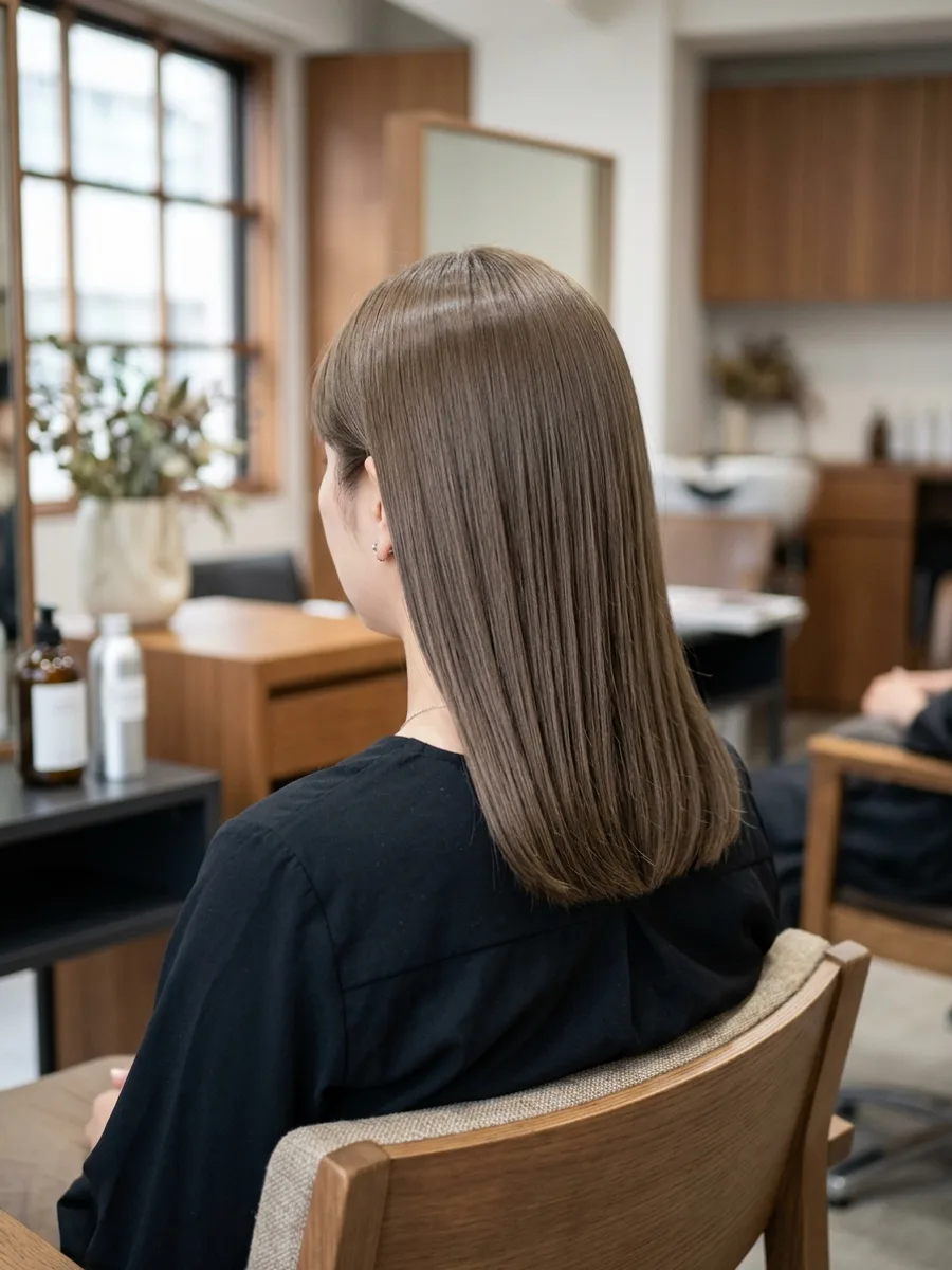 多賀城 コスタヘアー ツヤ感カラーミディアム - 後ろ姿